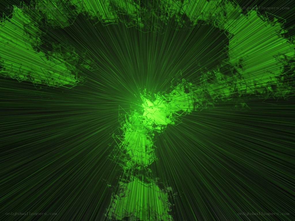 green light burst effect