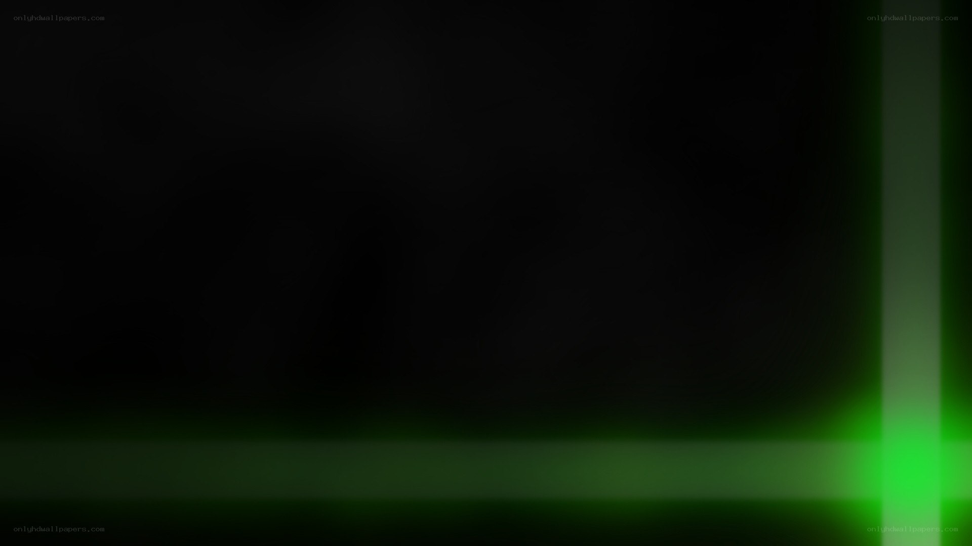green light effect on black