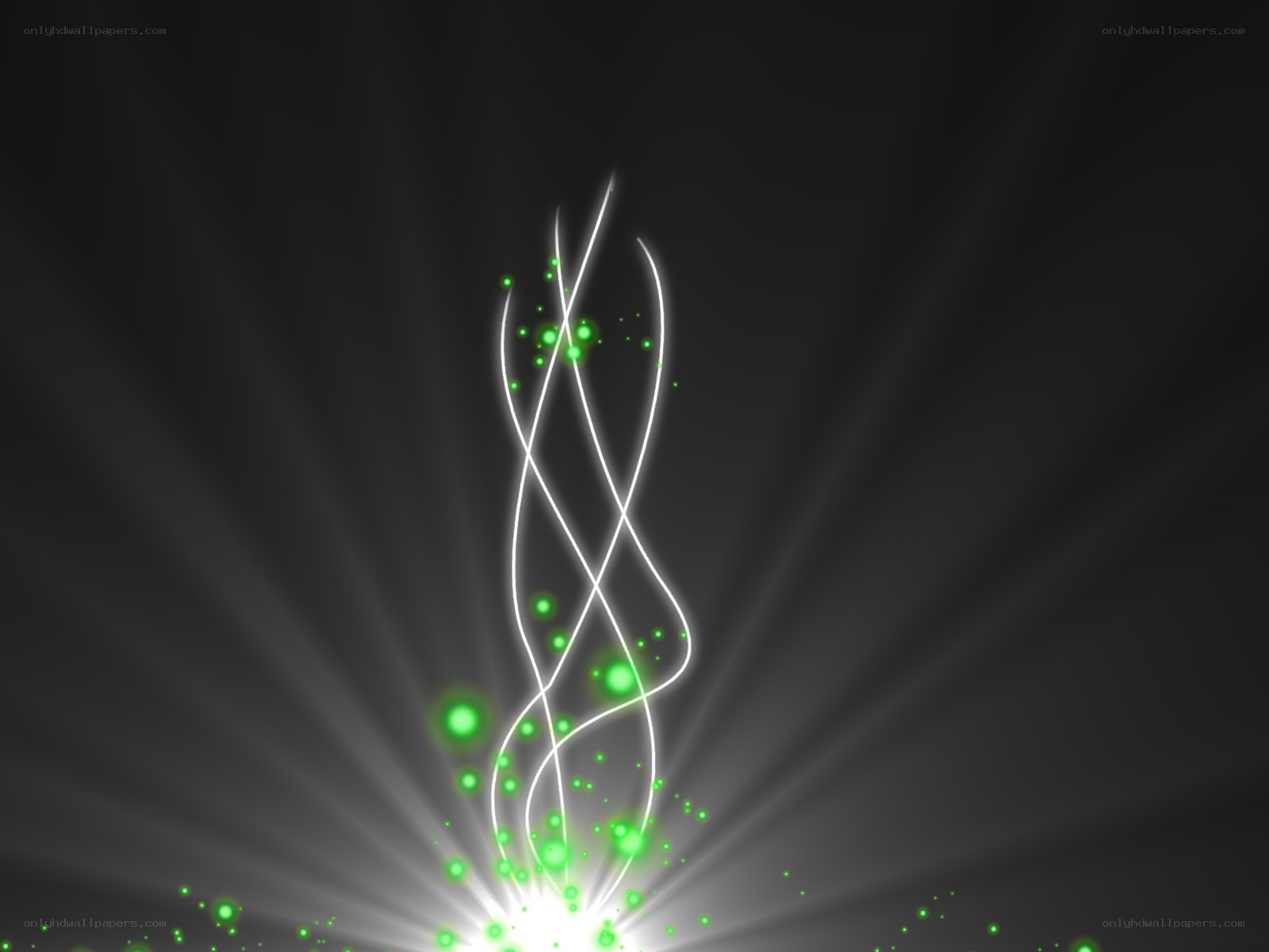 green light energy swirl