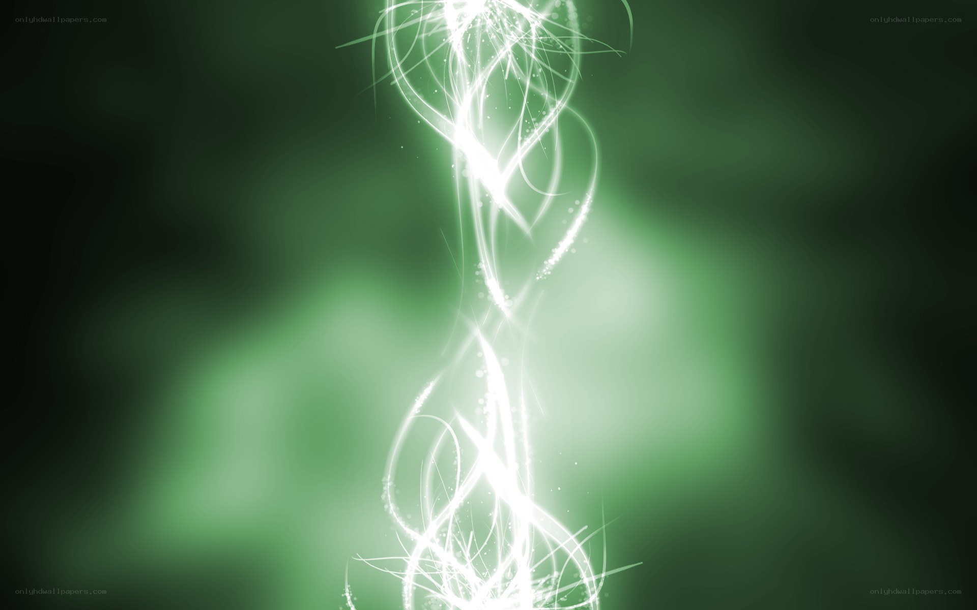 green light energy swirl
