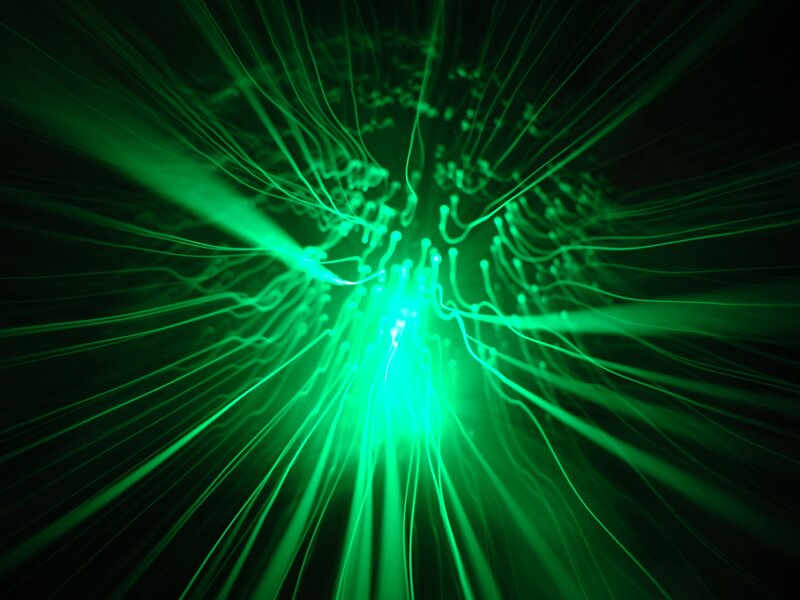 green light fiber optics