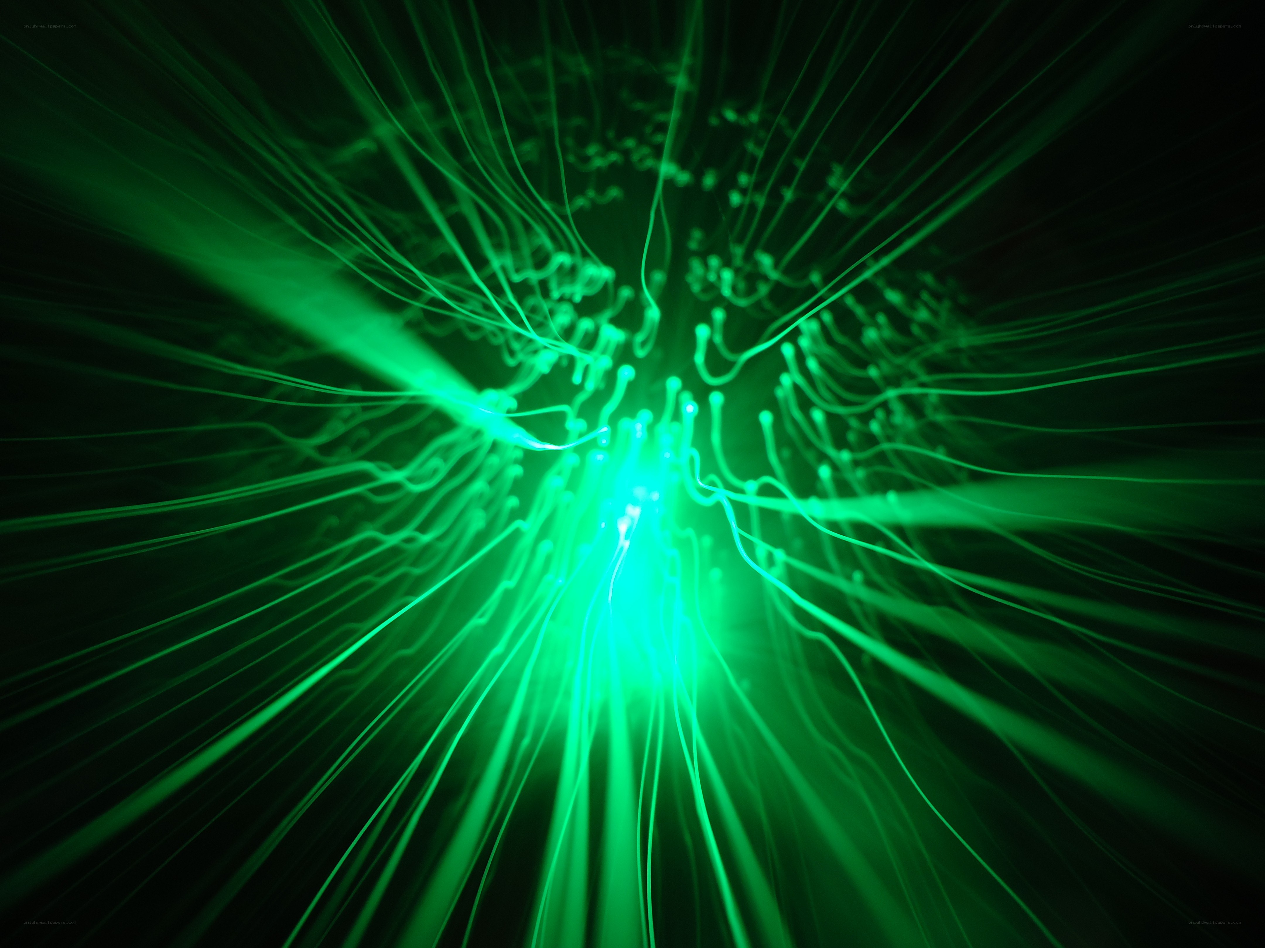 green light fiber optics