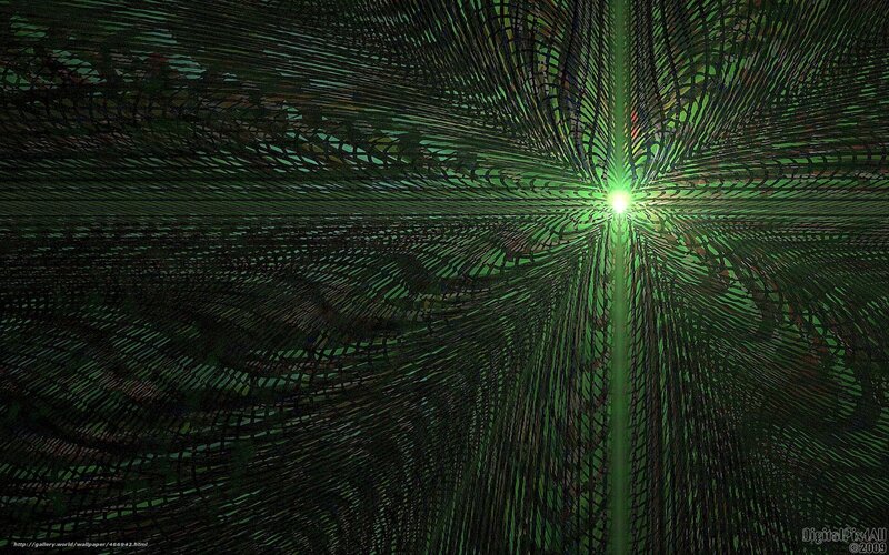 Green Light Fractal Pattern