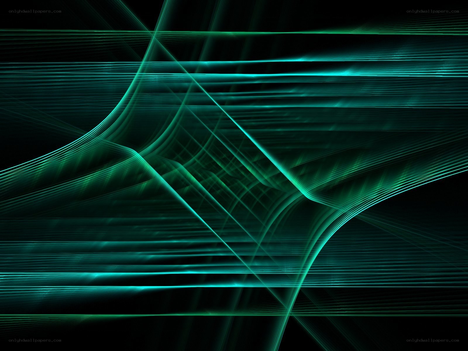 green light lines abstract