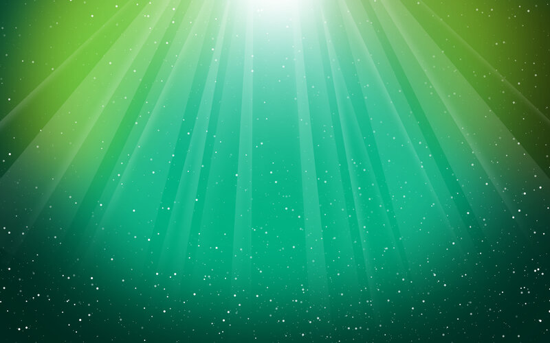 green light rays background