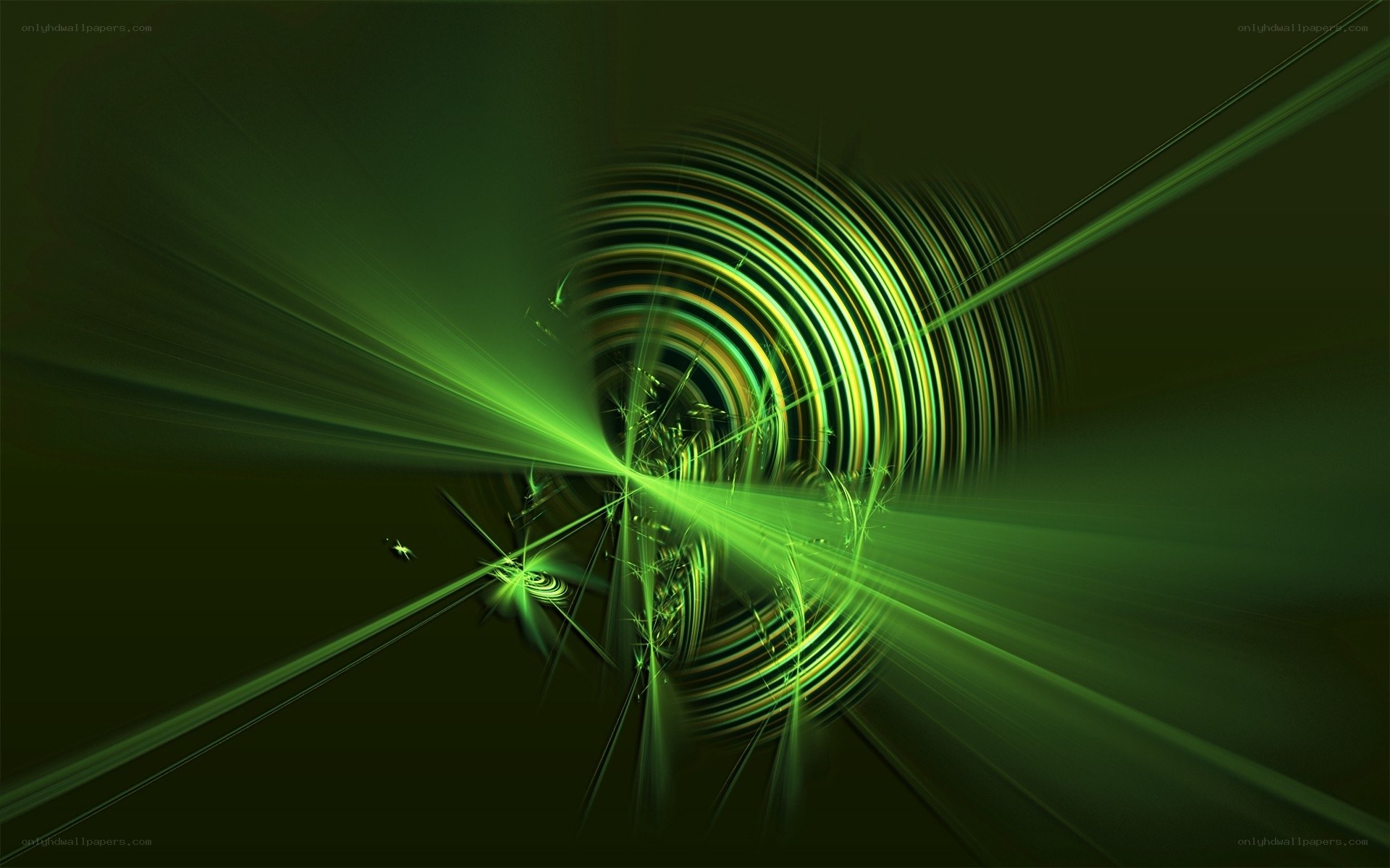 Green light spiral tunnel