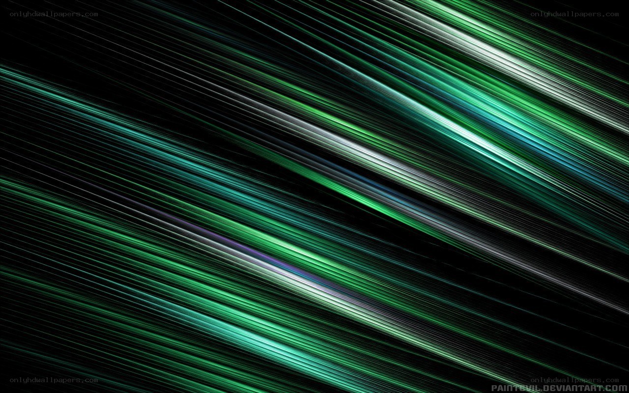 green light streaks abstract