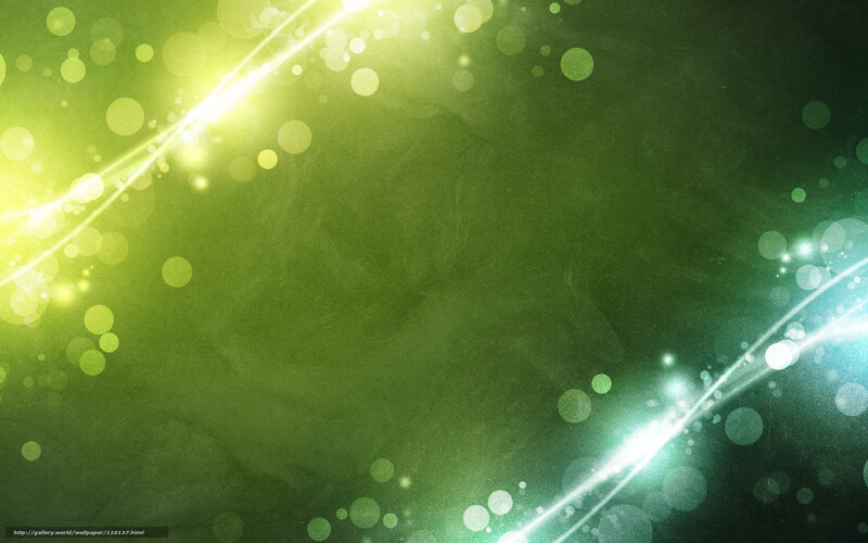 Green Light Streaks and Bokeh