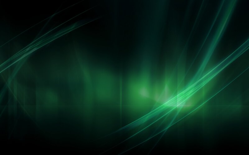 Green Light Streaks — Dramatic, Abstract