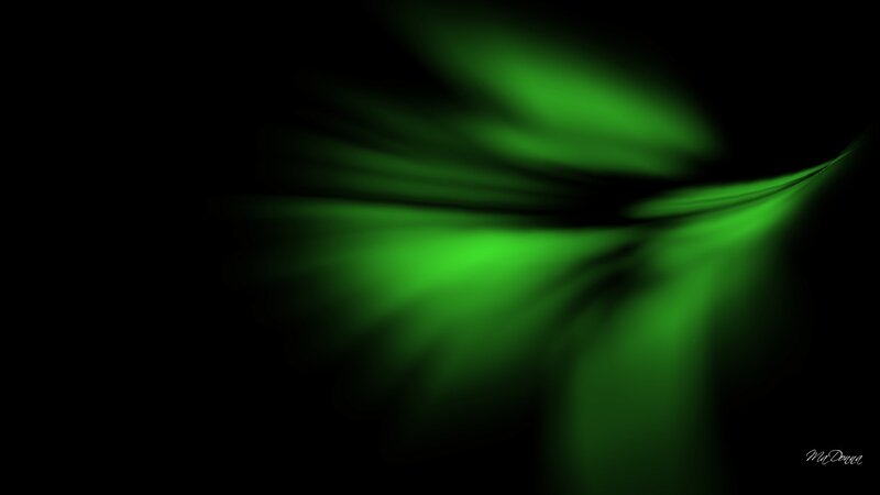 Green Light Streaks — Dramatic
