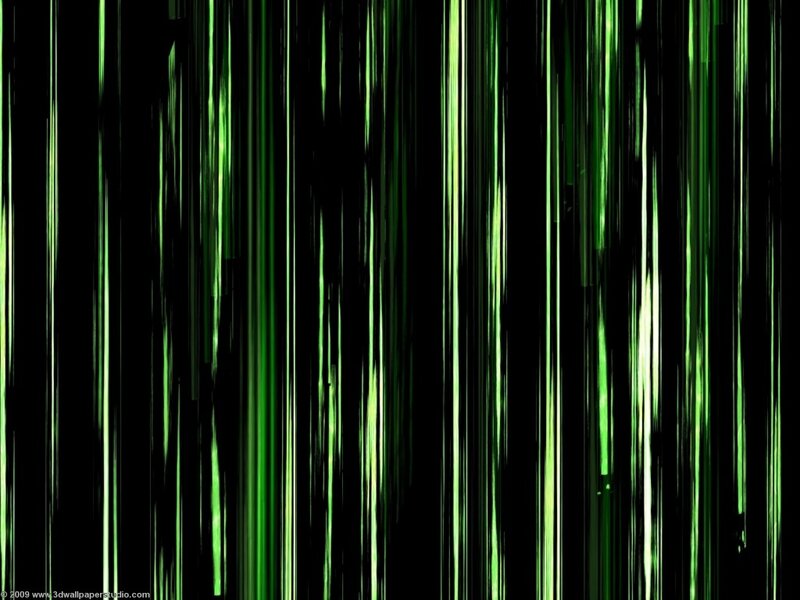 Green Light Streaks — Dynamic, Abstract, Black Background