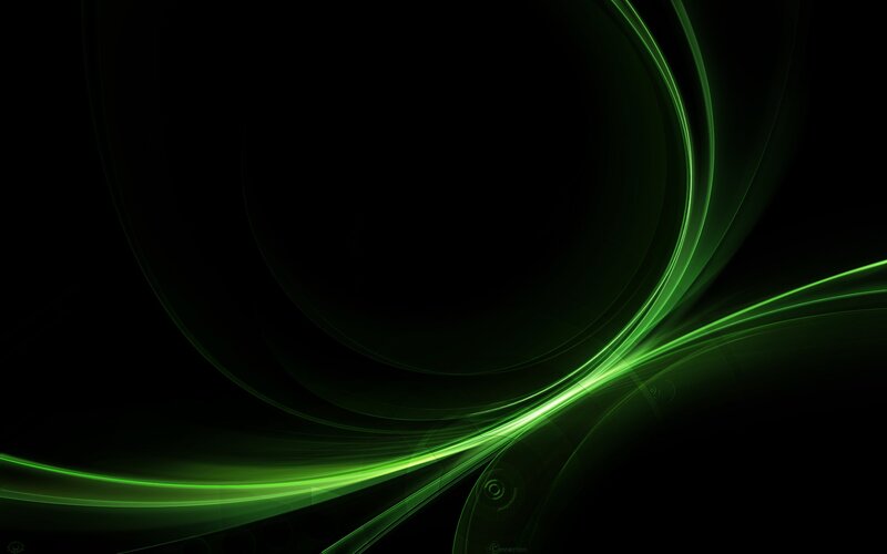 Green Light Streaks — Dynamic, Abstract, Curves