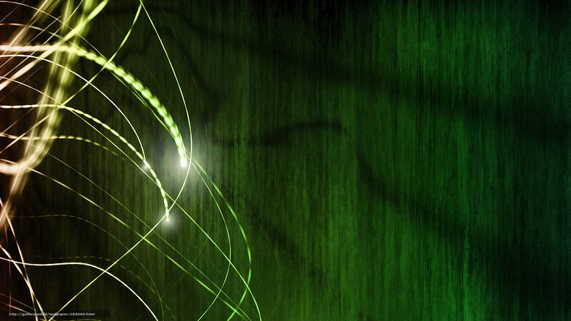 Green Light Streaks — Dynamic, Abstract, Light Trails