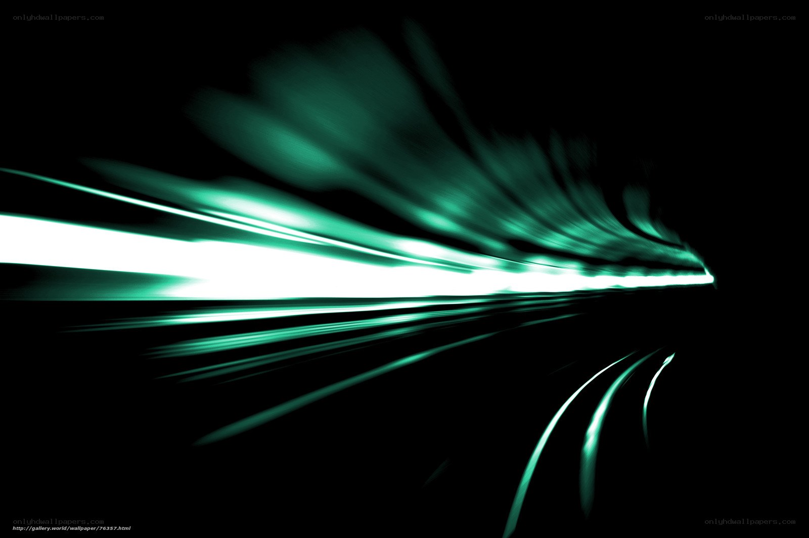 green light streaks motion