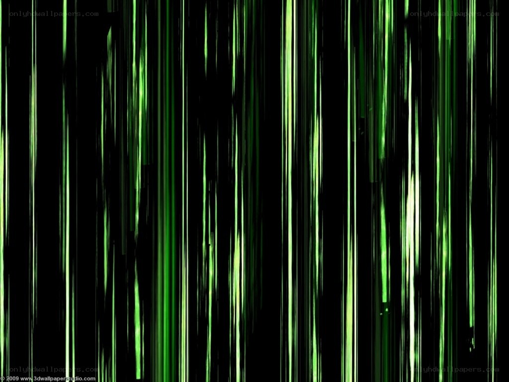 green light streaks on black