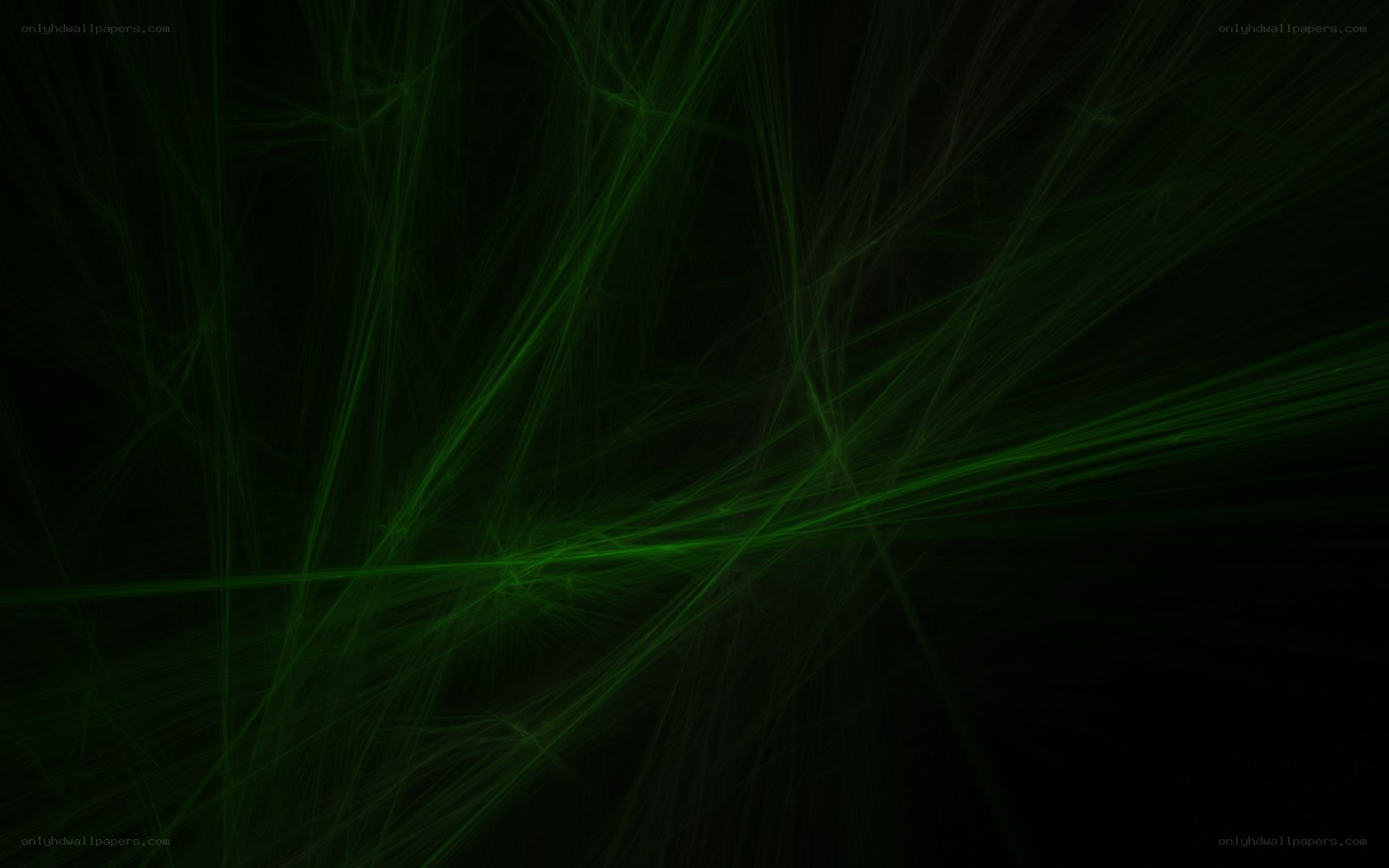 green light streaks on black