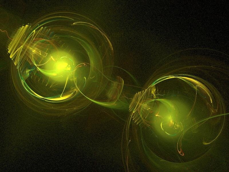 Green Light Swirls — Mysterious