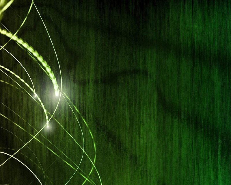 green light trails abstract