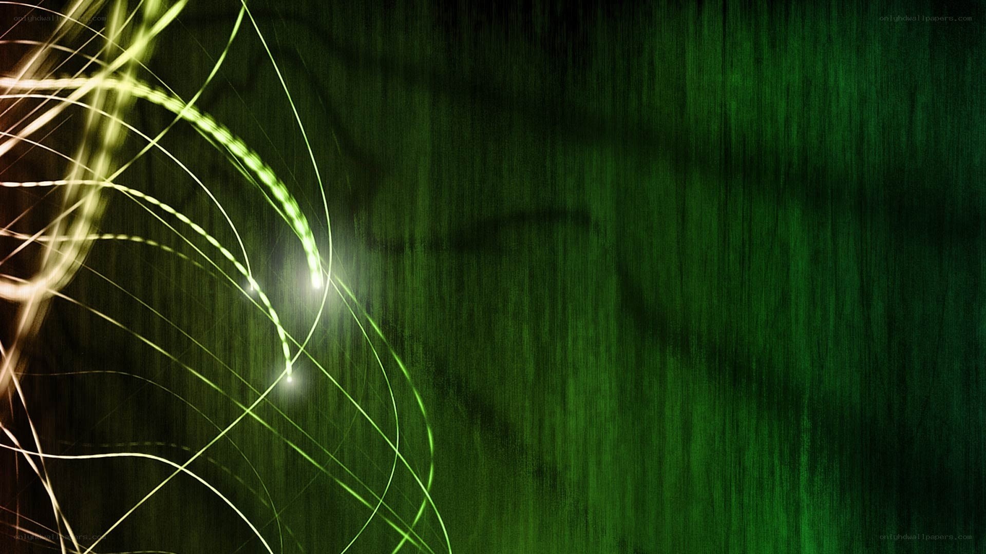 green light trails abstract