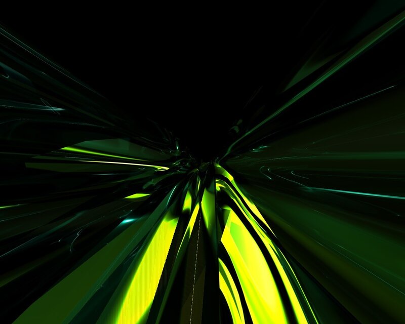 green light tunnel animation