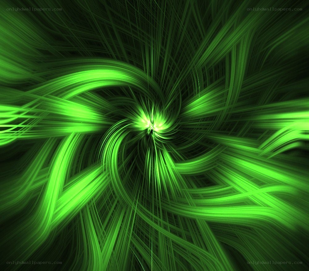 green light vortex animation