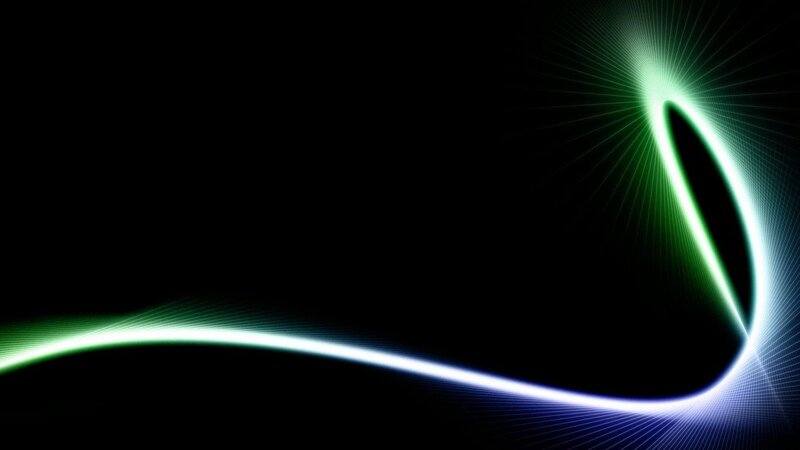 green light wave abstract