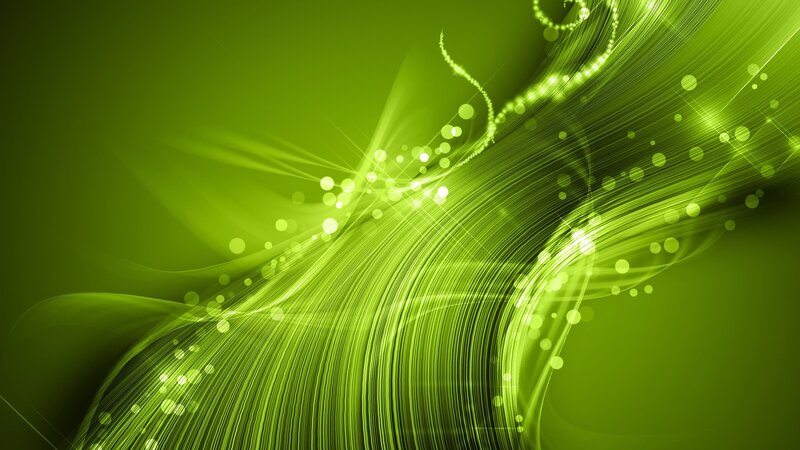 Green Light Waves — Dynamic, Abstract, Lines