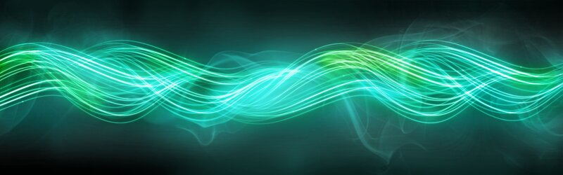 Green Light Waves — Dynamic, Abstract, Smoke