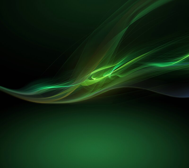Green Light Waves — Dynamic, Abstract