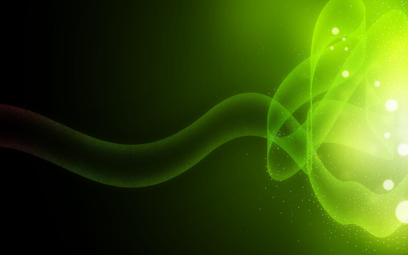 Green Light Waves — Energetic, Abstract