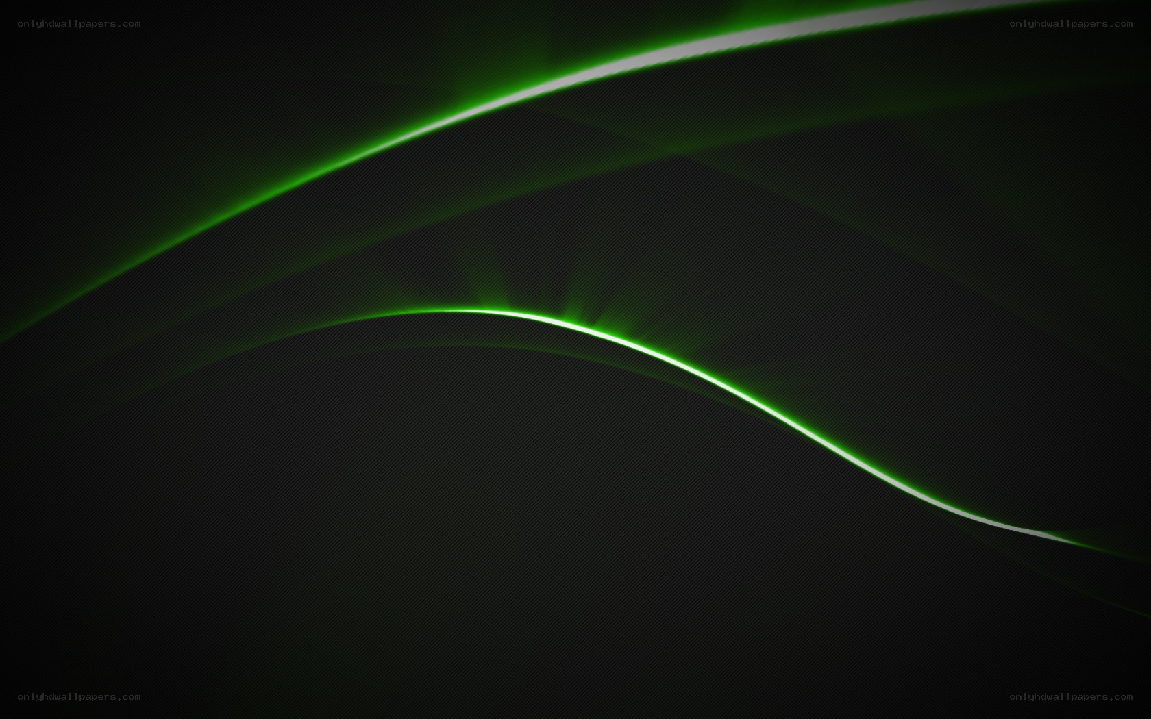 green light waves on black