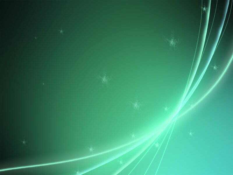 Green Light Waves — Serene, Abstract