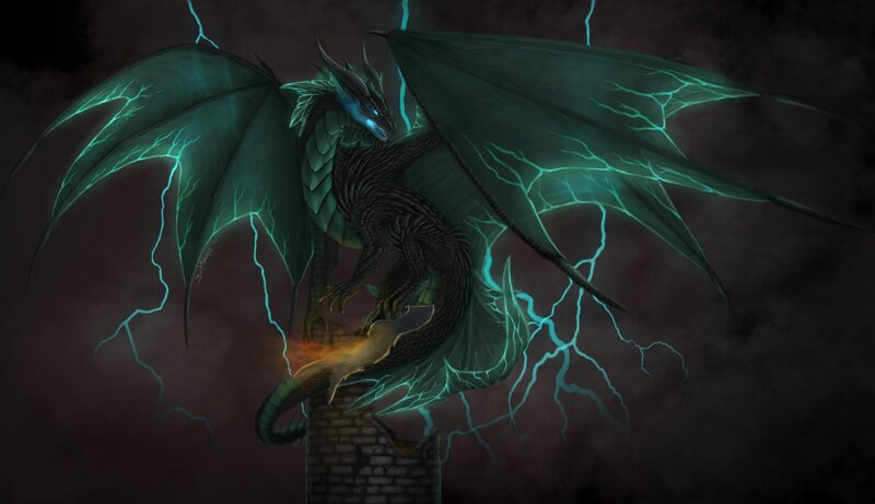 Green Lightning Dragon
