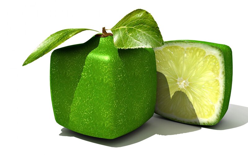 Green Lime Fruit — Clean