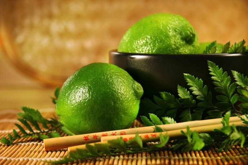 Green Limes in Bowl — Calm