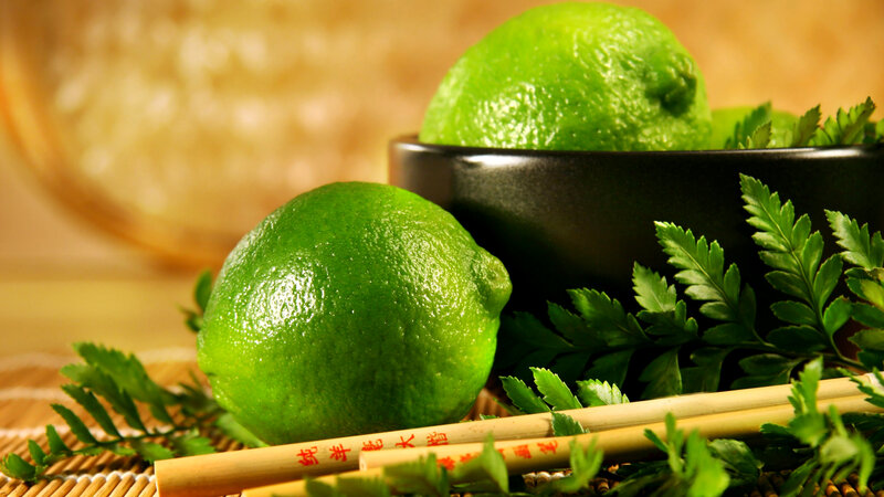 Green Limes in Bowl