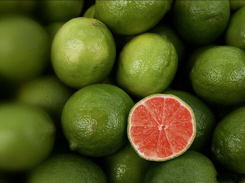 Green Limes with Red Interior