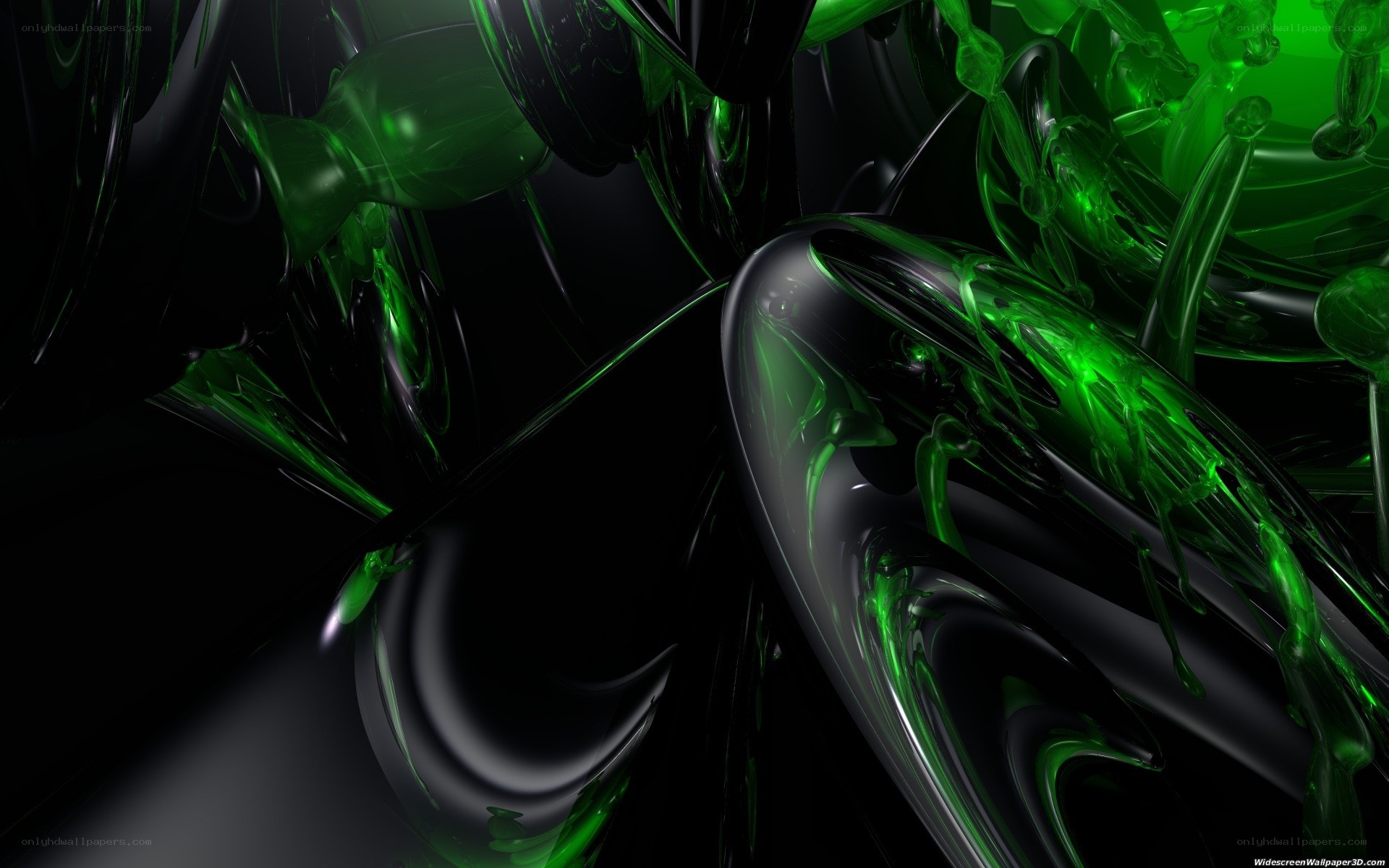 green liquid abstract art