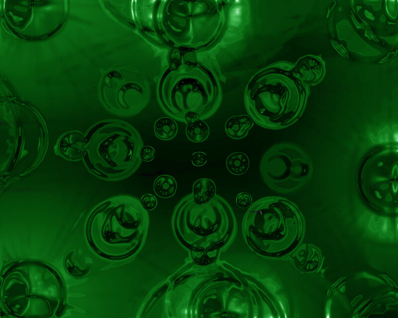 green liquid bubbles