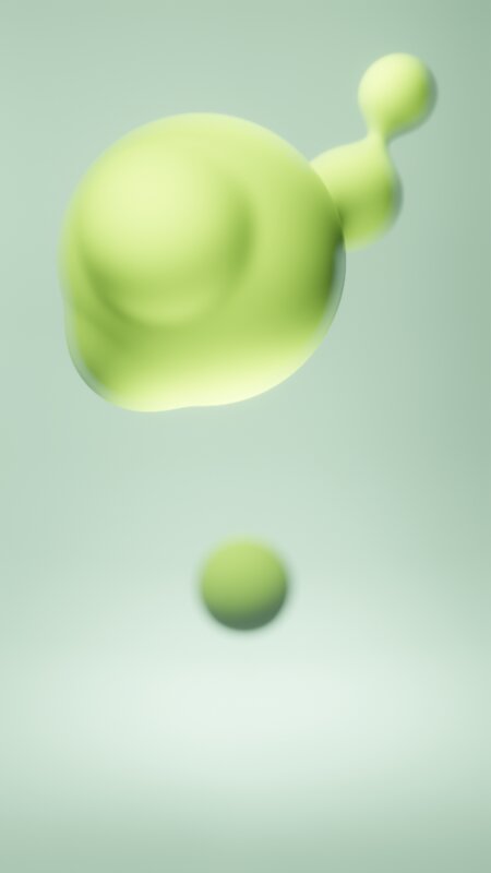 Green Liquid Shapes — Light Green