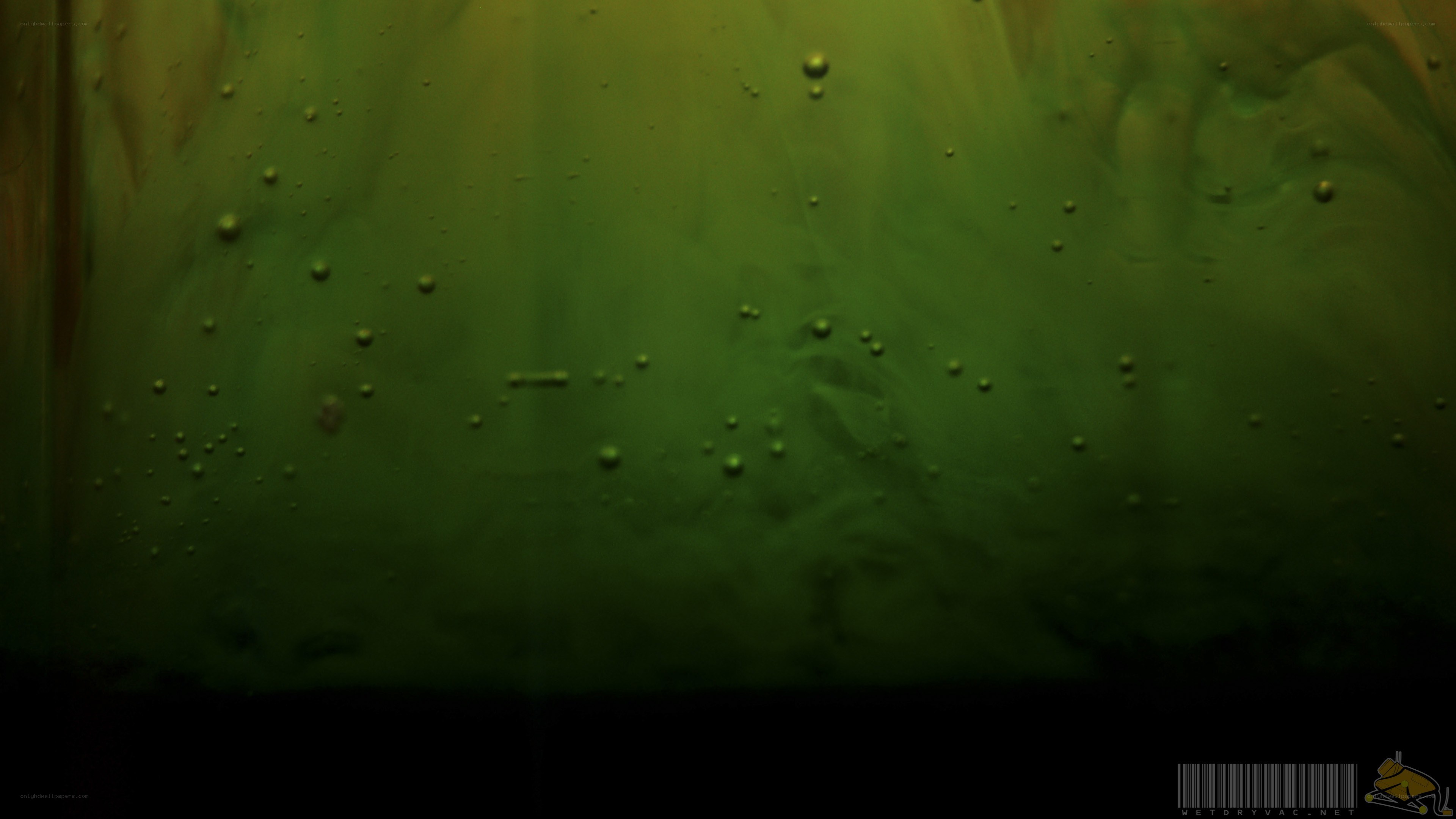 green liquid with bubbles