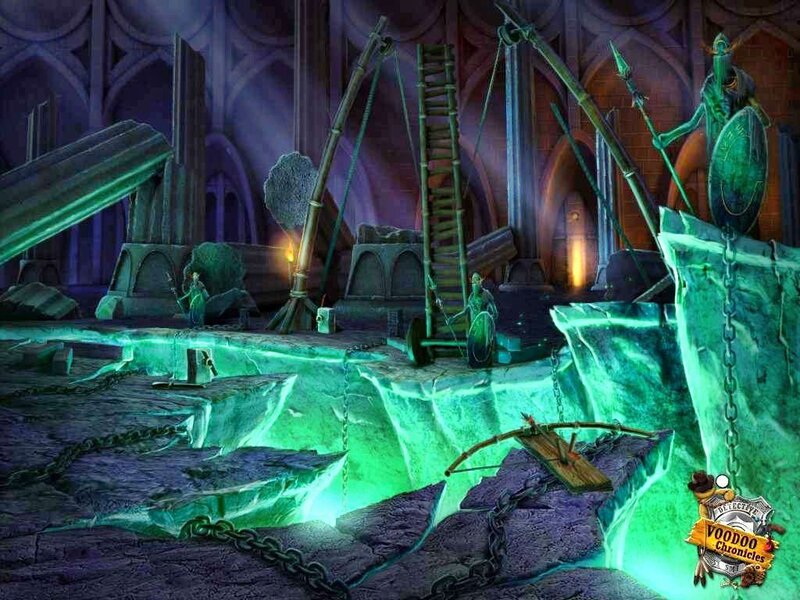 Green-lit Dungeon Ruins