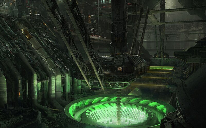 Green-lit Reactor Core — Green