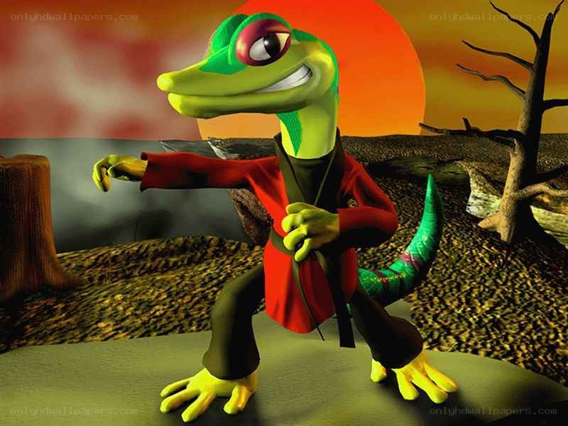 green lizard character in red robe