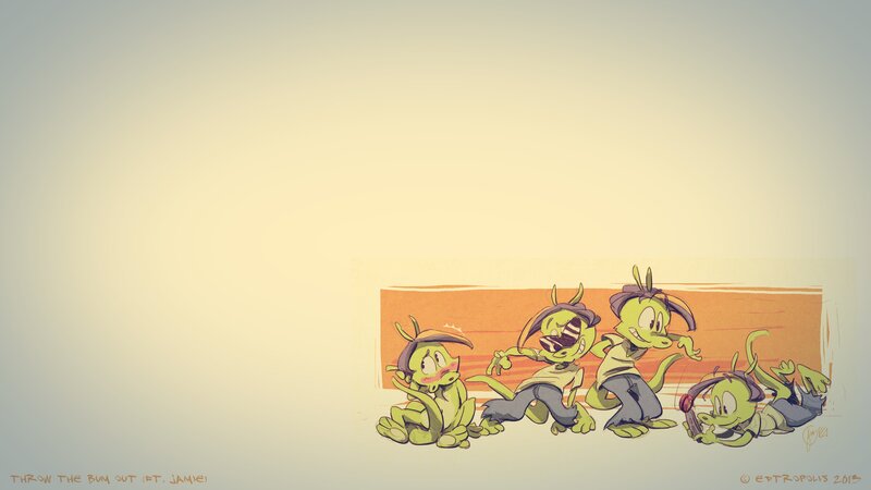 Green Lizard Characters