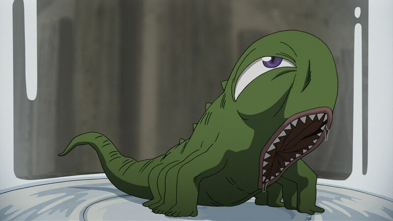 Green Lizard-like Creature — Distressed