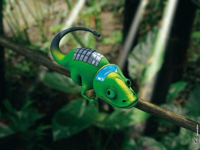 Green Lizard Phone
