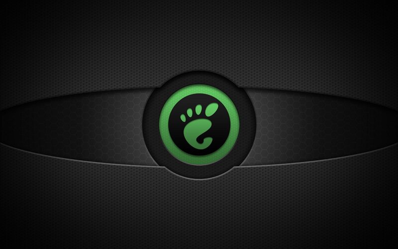 Green Logo on Black Background — Minimalist