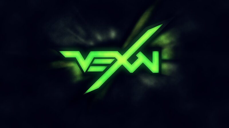 Green Logo on Dark Background — Dark, Dramatic