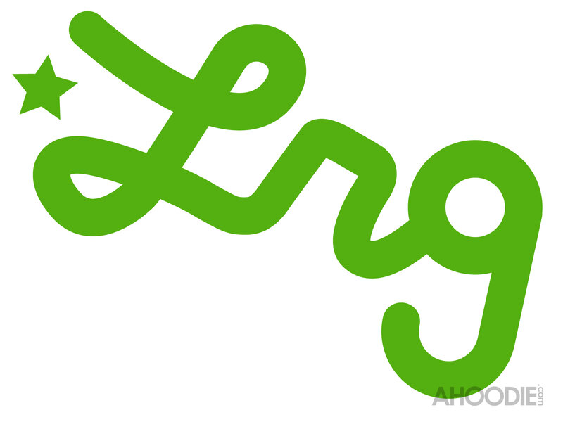 green logo with star